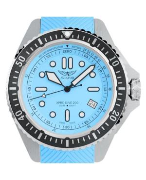 Vyriškas Sportinis Diver Swiss Kvarcinis Rodyklinis Watch AVIATOR V.1.42.0.376.0 Mėlyna Dial 42.8mm image 2