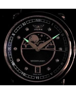 Women Classic Luxury Swiss Quartz Analog Watch AVIATOR V.1.33.2.380.4 Blue Dial 36mm image 5