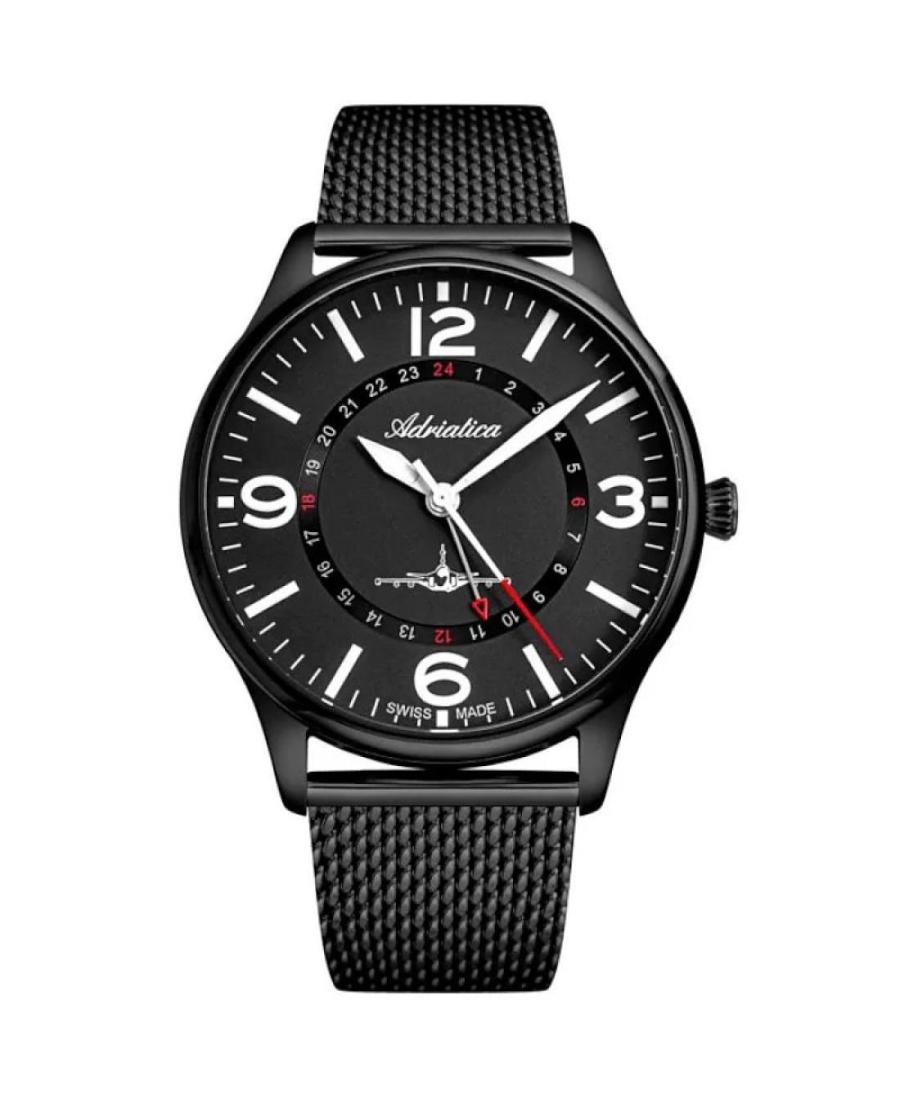 Mężczyźni Classic Analog klasyczny Szwajcar kwarcowy Zegarek ADRIATICA Czarny Wybierz 43mm A8266.B157Q