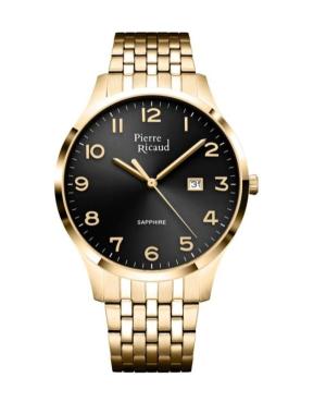 Men Classic Analog Quartz Watch PIERRE RICAUD Schwarz Dial 42mm P60056.1124Q
