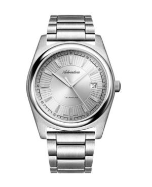 Mężczyźni Classic Analog Szwajcar kwarcowy Zegarek ADRIATICA Kolor srebrny Wybierz 41mm A8319.4117Q