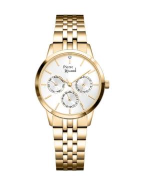 Women Classic Analog Quartz Watch PIERRE RICAUD Silver Dial 33mm P21056.1113QF
