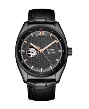 Men Classic Analog Automatic Watch PIERRE RICAUD Černá Dial 42mm P60052.S2R6A