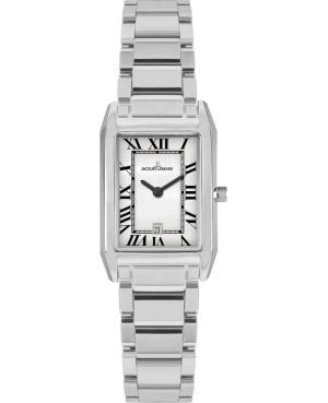 Kobiety klasyczny kwarcowy analogowe Zegarek JACQUES LEMANS 1-2189.1M Srebrna Wybierz 23mm
