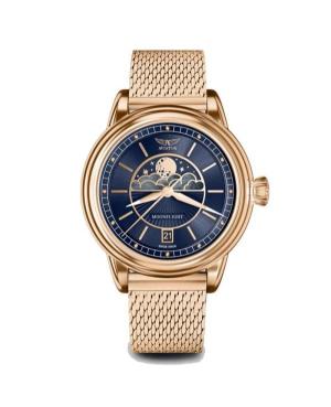 Women Classic Swiss Quartz Watch AVIATOR V.1.33.2.256.5 Blue Dial 36mm