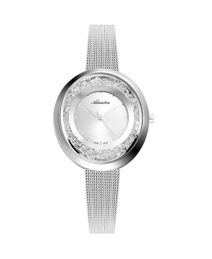 Kobiety Classic Analog Szwajcar kwarcowy Zegarek ADRIATICA Srebrna Wybierz A3771.5143QZ