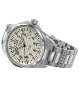 Men Classic Luxury Swiss Automatic Analog Watch AVIATOR V.3.39.0.336.5 Silver Dial 42.8mm image 3
