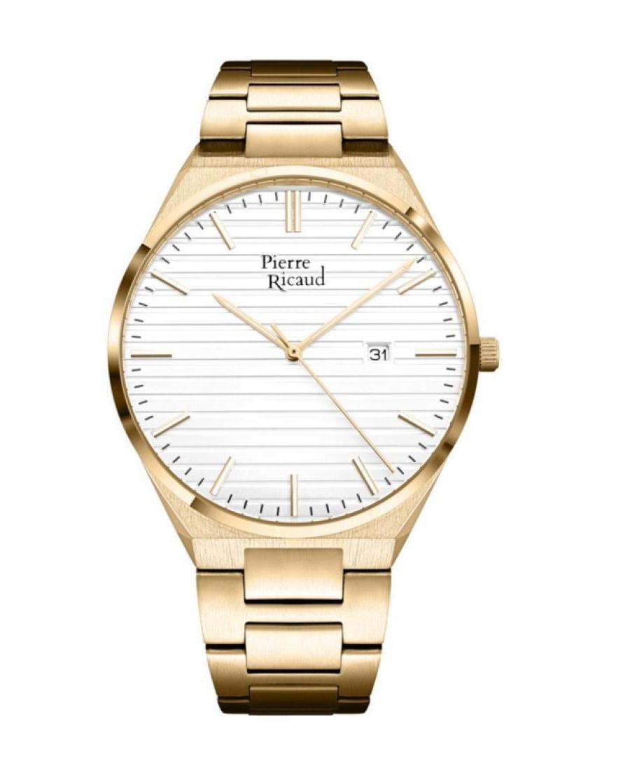 Vyriškas Classic Analog Kvarcinis Watch PIERRE RICAUD Sidabras Dial 41mm P91025.1113Q