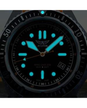 Vyriškas Sportinis Diver Swiss Kvarcinis Rodyklinis Watch AVIATOR V.1.42.0.376.0 Mėlyna Dial 42.8mm image 5