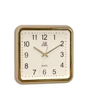 Pearl PW159 GOLD Quartz Wall Clock Gray Plastic Gold color