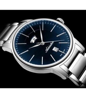 Vyriškas Classic Analog Klasikinis Swiss Kvarcinis Watch ADRIATICA Mėlyna Dial 44mm A1144.5115Q image 4