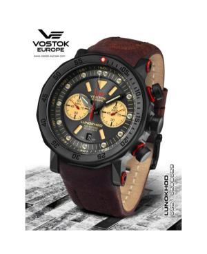 Mężczyźni sportowy Funkcjonalny Diver Luxury kwarcowy analogowe Zegarek Chronograf VOSTOK EUROPE 6S21-620C629 Czarny Wybierz 49m image 4