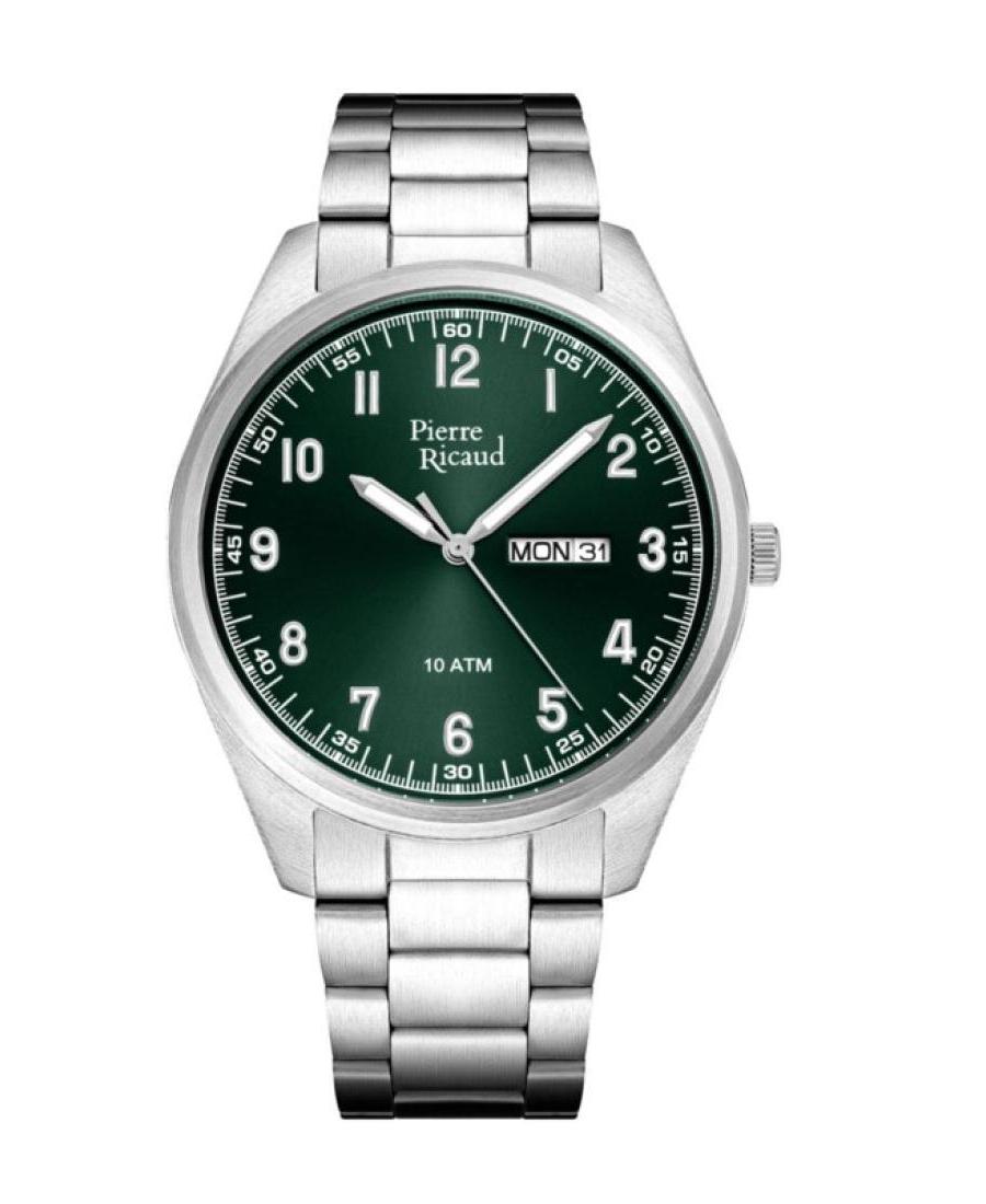 Mężczyźni Classic Analog kwarcowy Zegarek PIERRE RICAUD Zielony Wybierz 41mm P6053.5120Q