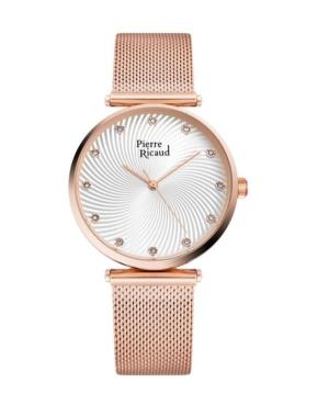 Kobiety Classic Analog kwarcowy Zegarek PIERRE RICAUD Srebrna Wybierz 36mm P22096.9143Q