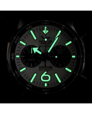 Mężczyźni sportowy Diver kwarcowy analogowe Zegarek Chronograf VOSTOK EUROPE 6S21-595A642BR Biały Wybierz 47mm image 4