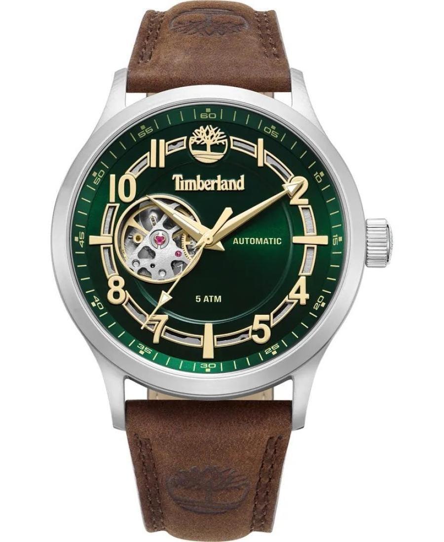 Mężczyźni klasyczny automatyczny analogowe Zegarek TIMBERLAND TDWGE0041902 Zielony Wybierz 45mm