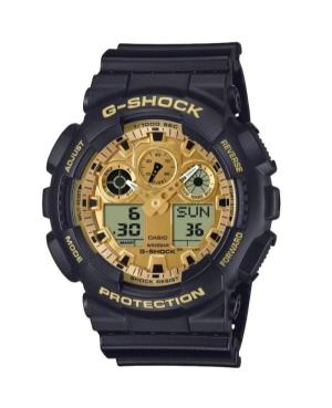 Mężczyźni sportowy Funkcjonalny Diver Japonia kwarcowy analogowe Zegarek Budzik CASIO GA-100GGB-1A9ER Złota Wybierz 51mm