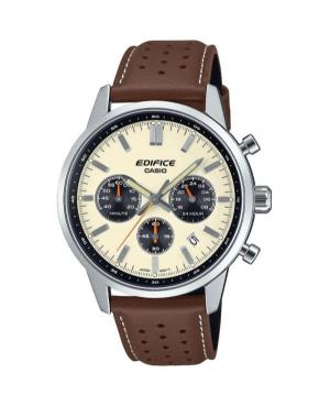 Mężczyźni klasyczny Japonia kwarcowy analogowe Zegarek Chronograf CASIO EFR-575L-7AEF Piasek Wybierz 40.5mm