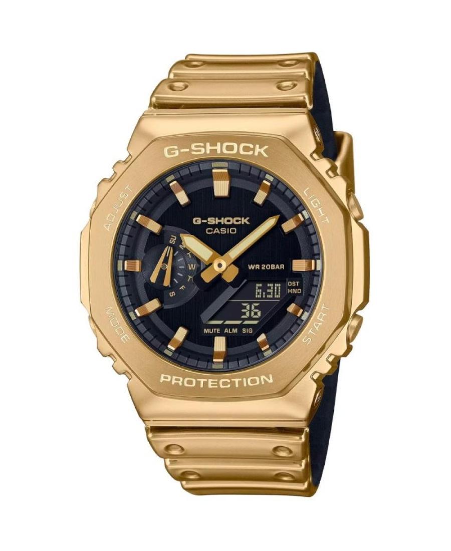 Men Sports Functional Diver Japan Quartz Digital Watch Timer CASIO GM-2100YMG-9AER G-Shock Schwarz Dial
