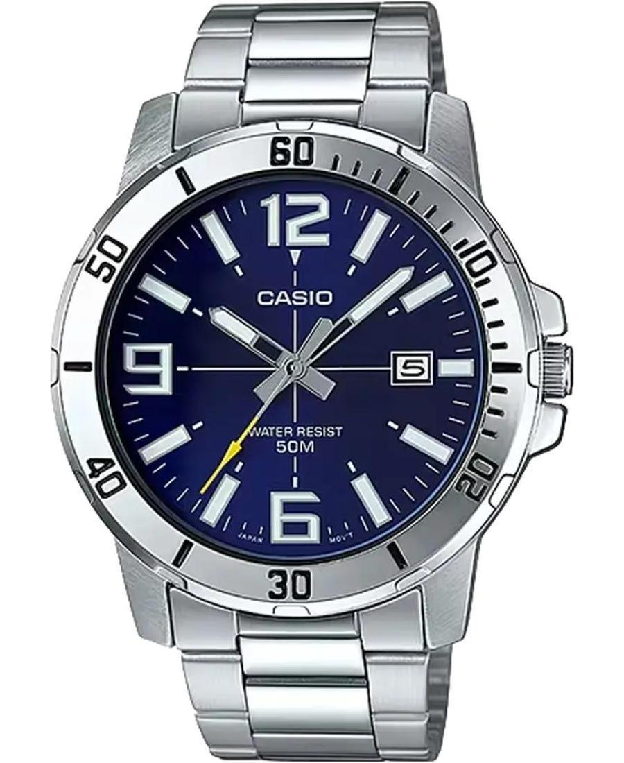 Mężczyźni Japonia kwarcowy analogowe Zegarek CASIO MTP-VD01D-2B (A)