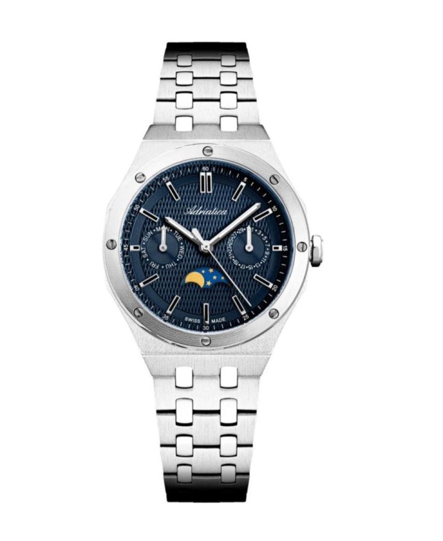 Women Classic Analog Swiss Quartz Watch ADRIATICA Blau Dial 34mm A3337.5115QF