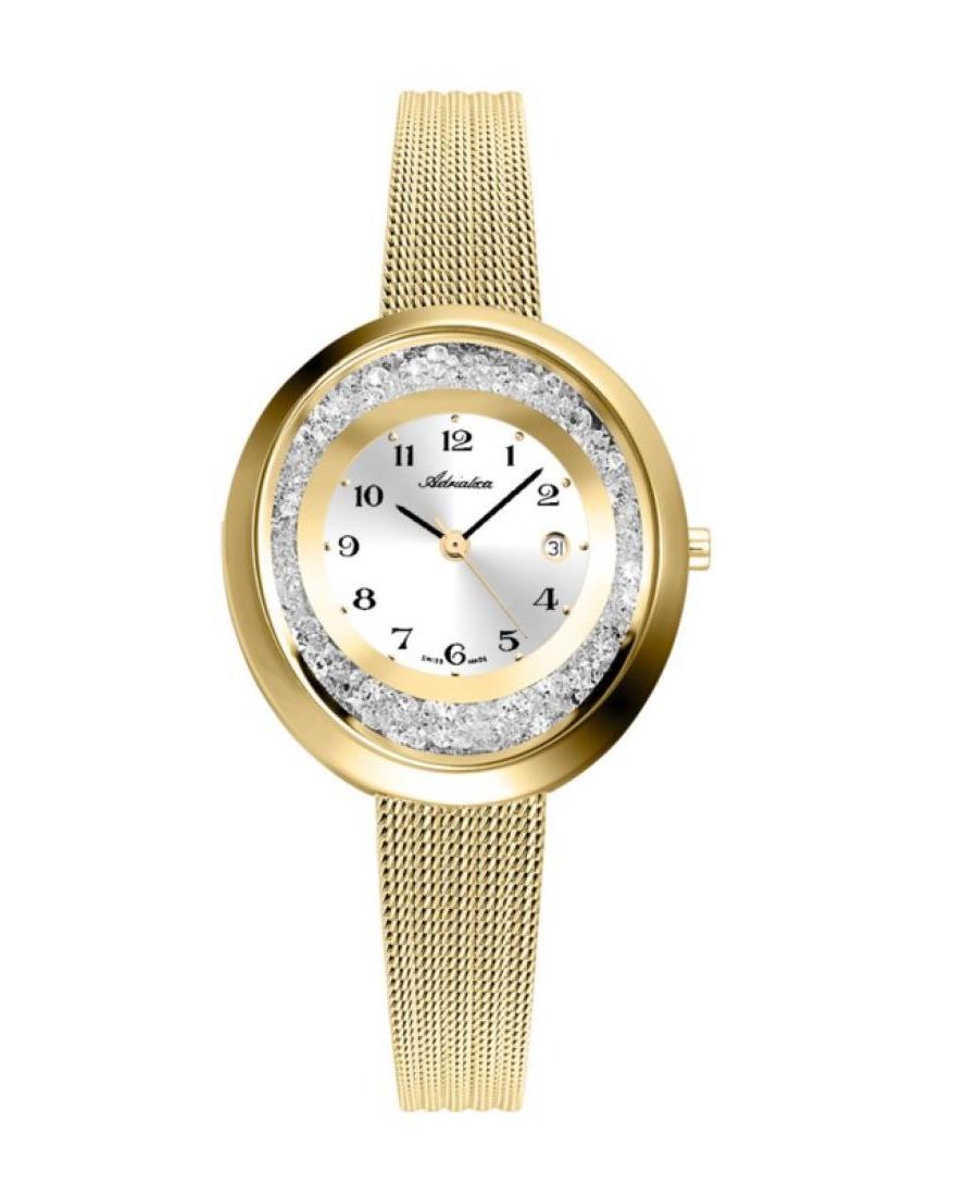 Moteriškas Classic Analog Swiss Kvarcinis Watch ADRIATICA Sidabras Dial 35mm A3771.1123QZ