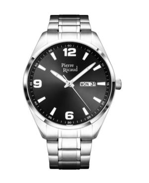 Men Classic Analog Quartz Watch PIERRE RICAUD Černá Dial 41mm P91107.5154Q