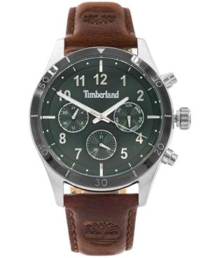 Men Klassisch Quartz Analog Watch TIMBERLAND TDWGF0054702 Grün Dial 46mm