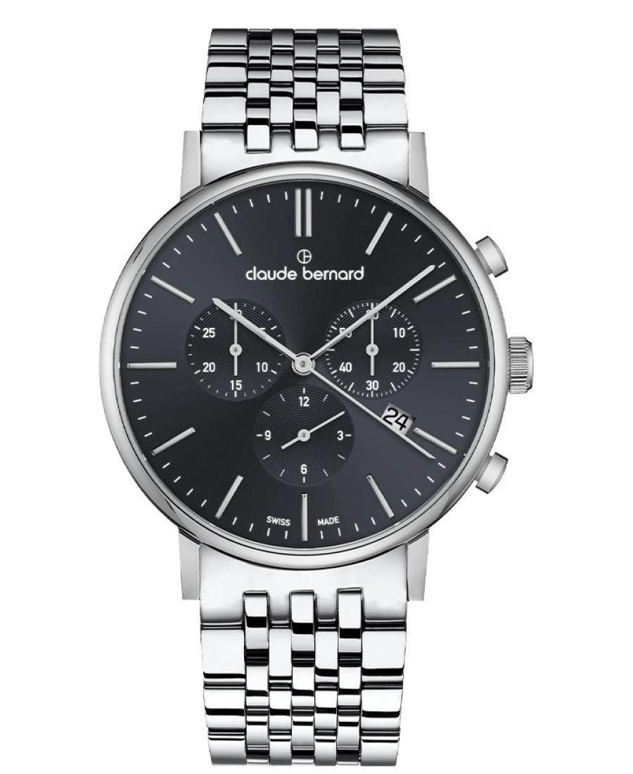 Men Swiss Quartz Watch Chronograph CLAUDE BERNARD 10261 3M NIN