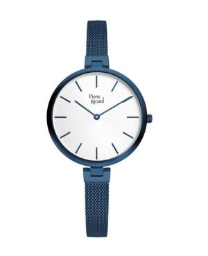 Women Classic Analog Quartz Watch PIERRE RICAUD Silver Dial 34mm P22061.L113Q