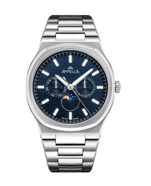 Mężczyźni Classic Analog Szwajcar kwarcowy Zegarek APPELLA Niebieska Wybierz 24mm L12006.5115QF