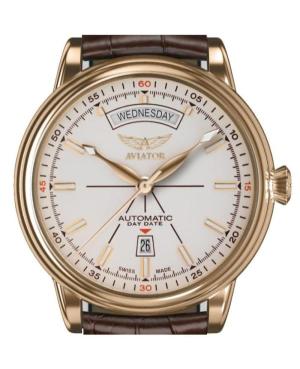Чоловічий Класичний Швейцарський Механічний Наручний Годинник AVIATOR V.3.20.1.147.4 image 5