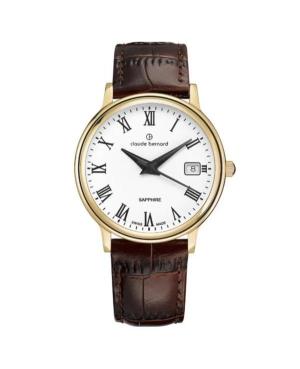 Women Swiss Quartz Watch CLAUDE BERNARD 54005 37J BR