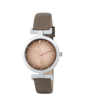 Женские Классические Кварцевые Аналоговый Часы PIERRE CARDIN CMD.3515 Коричневый Циферблат 32mm