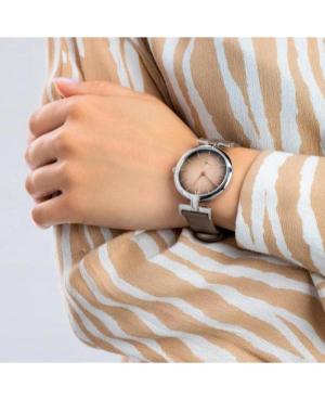 Moteriškas Klasikinis Kvarcinis Rodyklinis Watch PIERRE CARDIN CMD.3515 Rudas Dial 34mm image 3