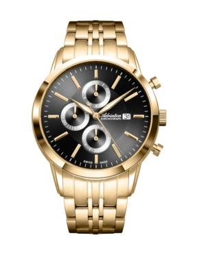 Men Classic Analog Swiss Quartz Watch Chronograph ADRIATICA Černá Dial 42mm A8306.1116CH