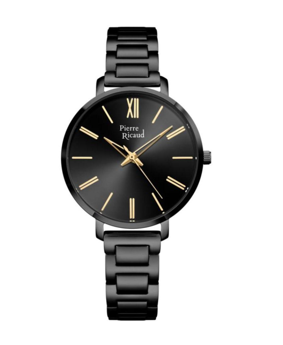 Moteriškas Classic Analog Kvarcinis Watch PIERRE RICAUD Juodas Dial 35mm P22115.B164Q