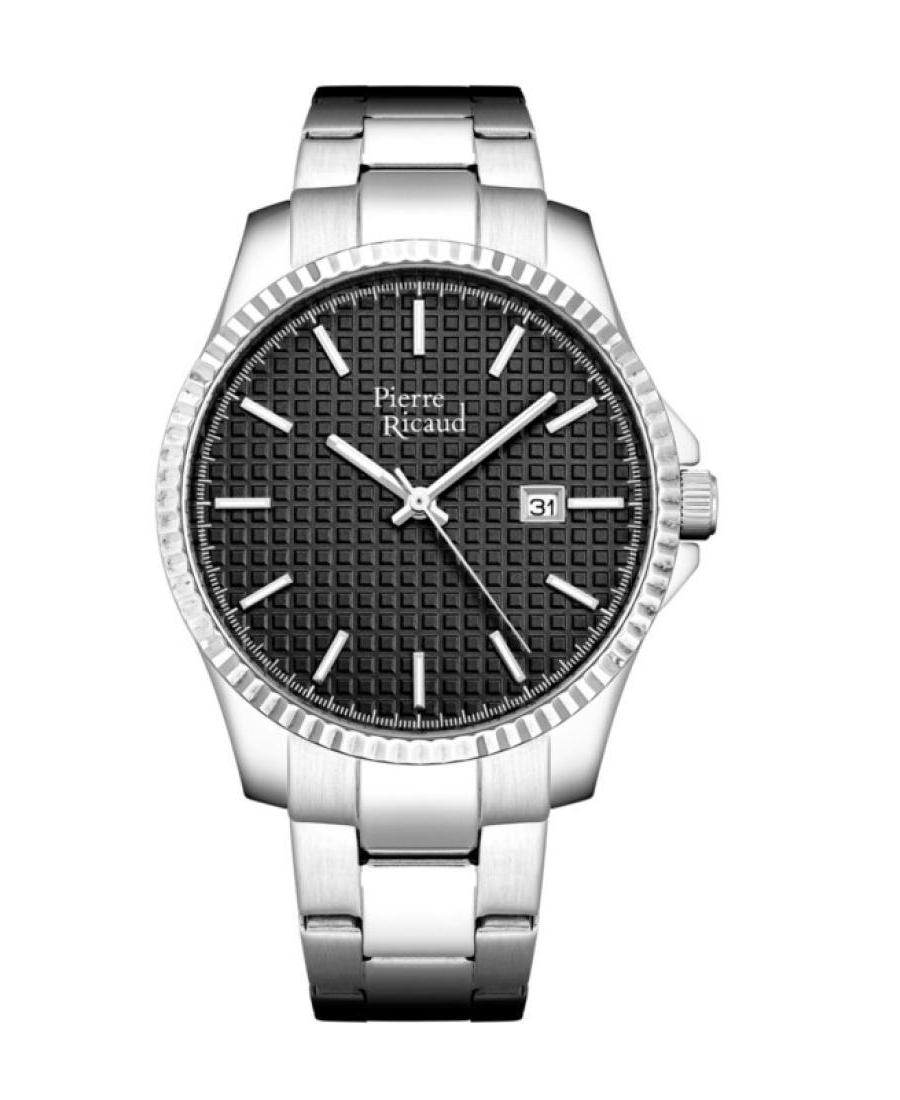 Мужские Классические Аналоговые Кварцевые Часы PIERRE RICAUD Черный Циферблат 40mm P91030.5114Q