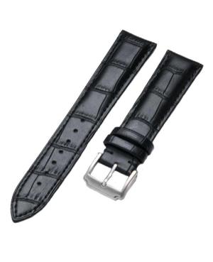 Julman leather watch strap for Julman 01.20.CR.W Black 20 mm