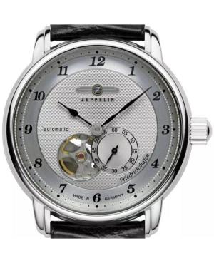 Vyriškas Kvarcinis - elektroninis, Solar Rodyklinis Watch Papuoštas graviruotais ornamentais ZEPPELIN 8566-4 Sidabras Dial 40mm image 6