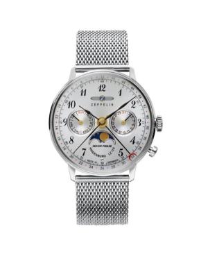 Men Quartz Analog Watch ZEPPELIN 7037M-1 Silver Dial 36mm