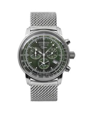 Mężczyźni klasyczny kwarcowy analogowe Zegarek Chronograf ZEPPELIN 8680M-4 Zielony Wybierz 43mm