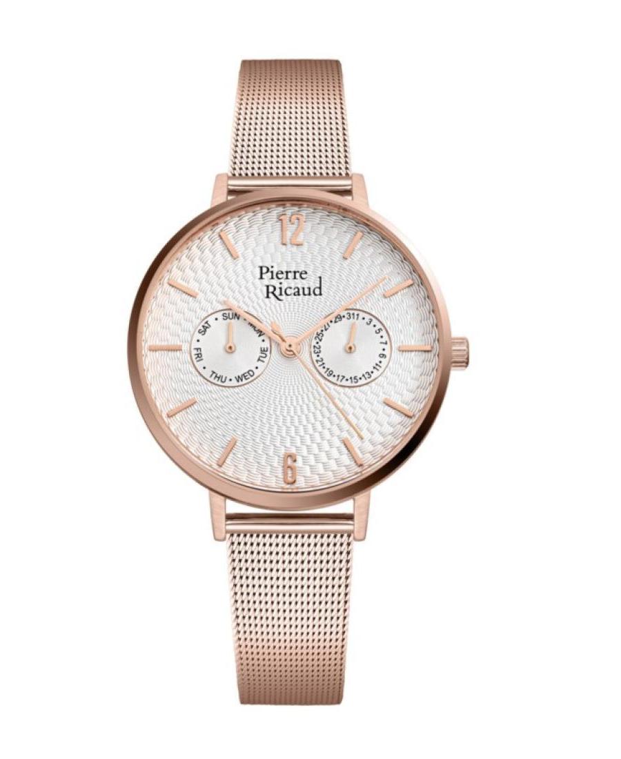 Women Classic Analog Quartz Watch PIERRE RICAUD Silver Dial 36mm P22110.9153QF