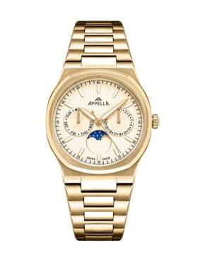 Kobiety Classic Analog Szwajcar kwarcowy Zegarek APPELLA Złoty kolor Wybierz L32006.1111QF