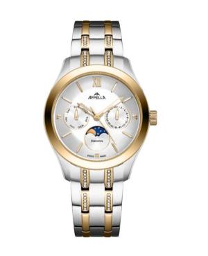 Women Classic Analog Swiss Quartz Watch APPELLA Silver Dial 36mm L50021.2163DQF