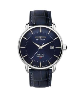 Mężczyźni automatyczny analogowe Zegarek ZEPPELIN 8460-3 Niebieska Wybierz 40mm