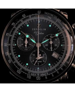 Mężczyźni klasyczny kwarcowy analogowe Zegarek Budzik ZEPPELIN 7680-3 Niebieska Wybierz 43mm image 4
