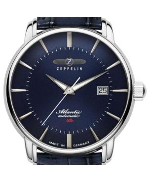 Mężczyźni automatyczny analogowe Zegarek ZEPPELIN 8460-3 Niebieska Wybierz 40mm image 8
