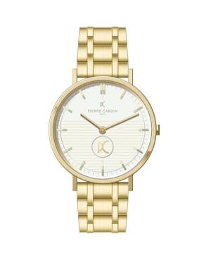 Мужские Классические Кварцевые Аналоговый Часы PIERRE CARDIN CBV.1052 Цвет песка Циферблат 42mm