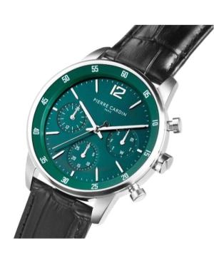 Мужские Классические Кварцевые Аналоговый Часы PIERRE CARDIN CMR.1006 Зелёный Циферблат 40mm изображение 2